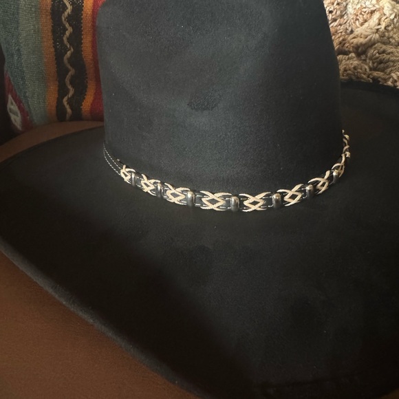 Freebird Black Hat with Woven Band - Picture 3 of 7